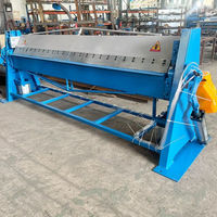 Machine à plier la tôle en aluminium et en acier inoxydable manuelle avec moteur, table de travail 1,5*1300
