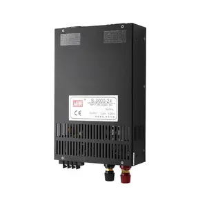 S-3000-24แหล่งจ่ายไฟฟ้า3000W 24VDC 125A SMPS 220VAC 230VAC เป็น DC แรงดันคงที่แหล่งจ่ายไฟสำหรับไฟ LED