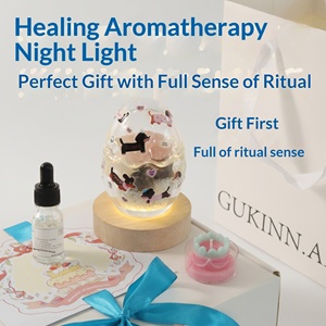 Atmosphere Healing Gift Set Scented <b>Candle</b> With Warm LED Night Light For Indoor Home Decoration Souvenir Business Gift - Product Image 4
