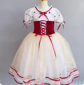 <span class=keywords><strong>Bambine</strong></span> in cotone balletto piccolo cigno <span class=keywords><strong>Tutu</strong></span> abito da ballo Performance abito Giselle Ponte velo lungo tutù classico - Product Image 1