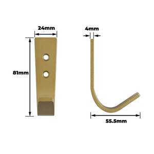 Gancio per montaggio a parete <span class=keywords><strong>Nuvo</strong></span> Adored Series |   Supporto per appendere cappotti, asciugamani e borse |   Accessori per Mobili e Porte |   Vendita all'ingrosso, OEM - Product Image 2