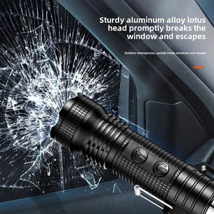 Outdoor Waterproof <b>Flashlight</b> Double Arc Lighter, Strong Light Lighting, Windproof Double Arc Cigarette Lighter, Travel Tools - Product Image 2