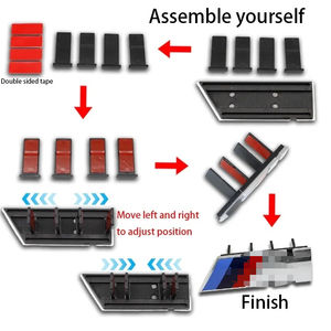 Emblema Decorativo 3D con Logotipo M para Parrilla Delantera de <span class=keywords><strong>BMW</strong></span> E46 X1 X2 X3 X4 X5 X6 F48 G01 E84 E83 F39 F30, Accesorios de Estilo Automotriz - Product Image 4