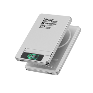 <span class=keywords><strong>Batterie</strong></span> <span class=keywords><strong>externe</strong></span> magnétique sans fil 20W, créative et portable, 10000 mAh, charge rapide, <span class=keywords><strong>batterie</strong></span> <span class=keywords><strong>externe</strong></span> en alliage d'aluminium avec support - Product Image 1