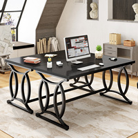 Nouvelle Arrivée - Table de Bureau en Bois pour la Maison et le Bureau, Meuble en MDF avec Pieds en Métal, Bureau d'Ordinateur pour Gaming