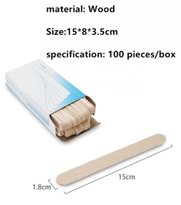 Palos artesanales <span class=keywords><strong>Jumbo</strong></span>, 100 Uds., palitos de helado de madera Natural Premium, depresores de lengua grandes, depilación, suministros de depilación, artesanía - Product Image 3