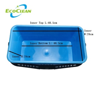 EcoClean - Trapeador de 25L con Escobilla para Ventanas, Cubo de Agua Resistente con Rejilla y Ruedas para Limpieza del Hogar - Product Image 6
