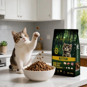 Nourriture sèche pour chats hautement nutritive, riche en protéines, favorisant l'immunité, croquettes sèches pour chats de taille moyenne à grande - Product Image 2