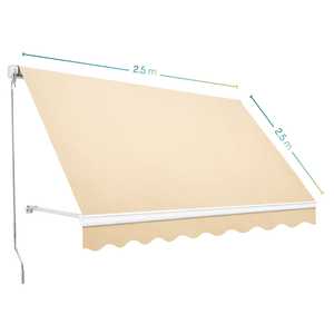 Tenda a Braccio Estensibile Sangiorgio 250x250 Cm per Balcone e Terrazza - Product Image 2