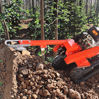 SG300 contrôle hydraulique de meuleuse de souche de tracteur automatique 24 "largeur de travail pour le défrichage agricole et forestier