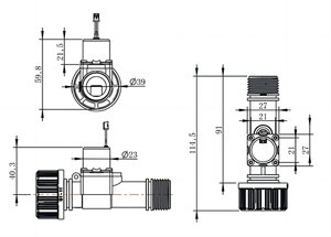 Válvula solenoide de Control de agua de <span class=keywords><strong>baja</strong></span> <span class=keywords><strong>presión</strong></span> Dc 3V 6V 12V para jardín, temporizador Digital de <span class=keywords><strong>riego</strong></span> por goteo, controlador automático - Product Image 6