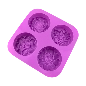 336 Stampi in Silicone <span class=keywords><strong>per</strong></span> Torte a 4 Fori con Diverse Forme Floreali, Stampi in Silicone <span class=keywords><strong>per</strong></span> Sapone e Candele - Product Image 5