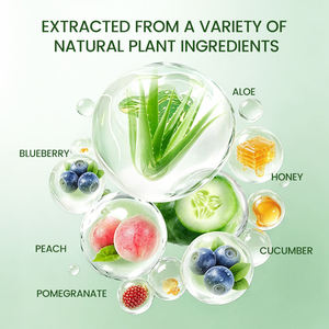 Fabricant OEM ODM, marque privée, masque facial nourrissant et hydratant Icesea Fruit Series Aloe Peach Blueberry Pomegranate - Product Image 2
