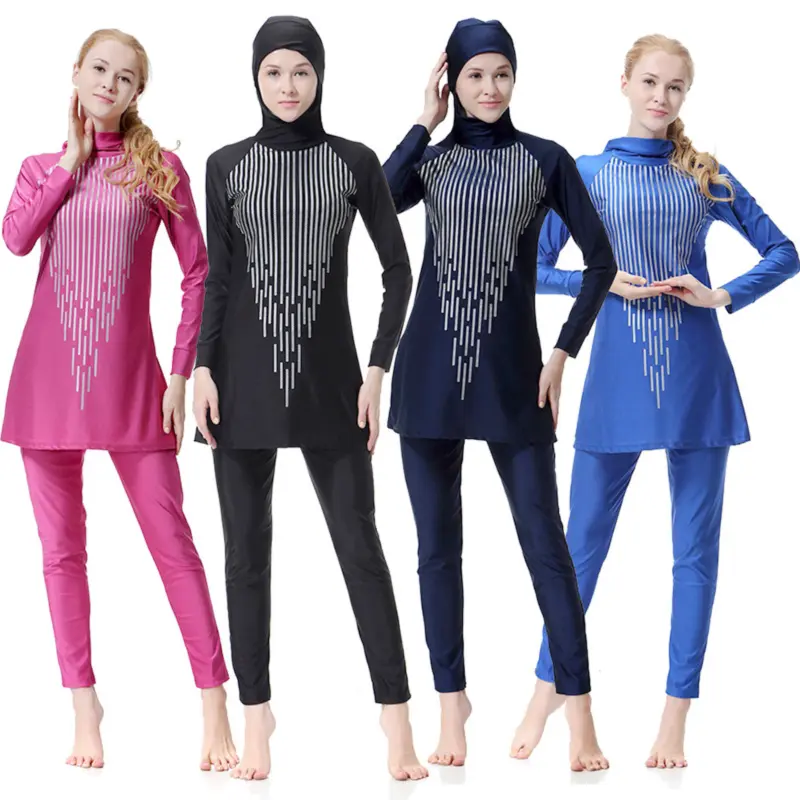Plus Size Volwassen Arabische Zwemkleding Beachwear Moslim Badmode Voor Moslim Vrouwen