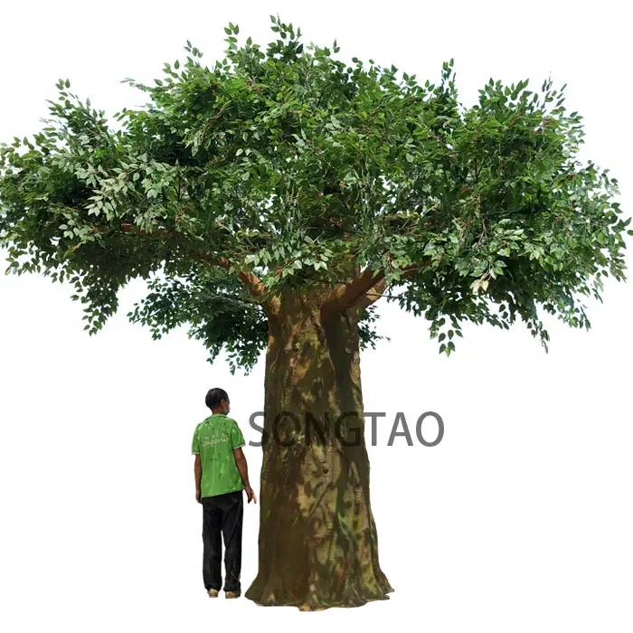 20m Potted Simulation Green Plants green olive ficus artificial large banyan tree