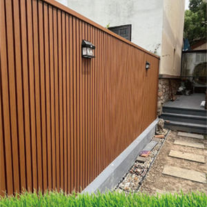 Vente directe d'<span class=keywords><strong>usine</strong></span>, panneau mural WPC moderne léger et facile à installer, systèmes de murs périmétriques pour piscine, extérieur, usage domestique - Product Image 3