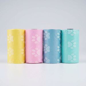 Accessoires pour chiens 2026, logo personnalisé, fabricant OEM, distributeur de sacs à déjections canines en plastique imprimé, sacs à déjections pour animaux de compagnie en HDPE - Product Image 4