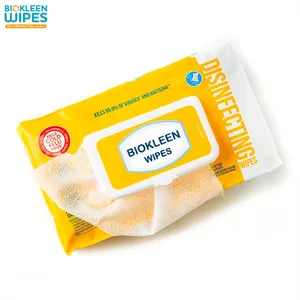 Biokleen OEM Factory Supplier Household All Purpose Cleaner Office Seal Wet Tissue Kitchen Wipes Cleaning Cloth for Kitchen