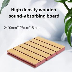 Tablero de listones de madera de agujero redondo, trampas de Bajo perforadas de madera, <span class=keywords><strong>aislamiento</strong></span> acústico de insonorización para Chruch Studio Office Home - Product Image 2
