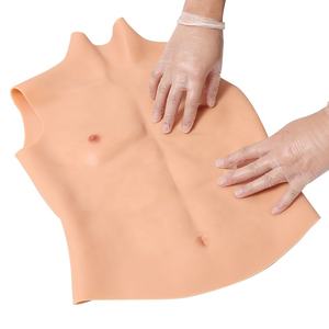 क्रॉसड्रेसर सिलिकॉन यथार्थवादी मांसपेशियों की कॉस्प्ले एक महिला के लिए झूठी छाती के लिए झूठी छाती को कवर करती है - Product Image 1