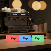 Kotak Lampu Akrilik RGB Backlit Kustom untuk Ruang Gaming, Toko, Taman - Dekorasi Latar Belakang Streaming Iklan Berwarna Penuh yang Dapat Dipersonalisasi