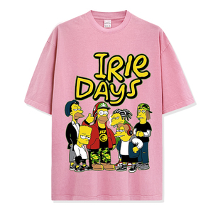 T-shirt con stampa a sublimazione personalizzata t-shirt con fumetti a fumetti oversize con produttori di abbigliamento personalizzato - Product Image 3