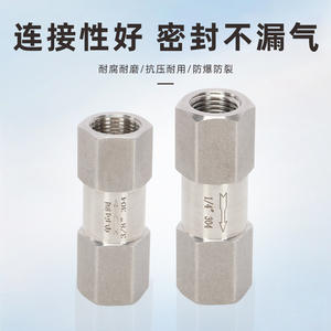 วาล์วกันกลับแบบแยกส่วนเกลียวใน ทำจากเหล็กกล้าไร้สนิม 304/316 คุณภาพสูง ทนแรงดันสูง รุ่นขัดเงา - Product Image 2