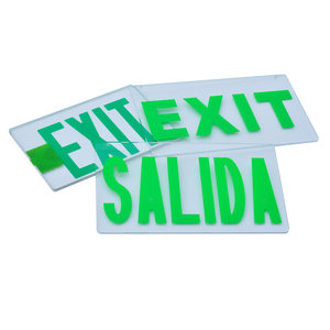 Panneau de sortie LED à économie d'énergie FEITUO avec batterie de secours, symbole de personne qui court, panneau vert, panneau de sortie d'urgence LED - Product Image 3
