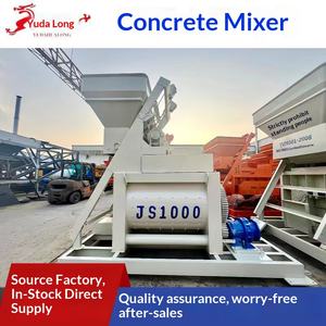Estación de Mezcla de Concreto para Construcción, Estación de Mezcla de Concreto Comercial JS1000, Mezcladora de Concreto de Doble Eje Horizontal - Product Image 5