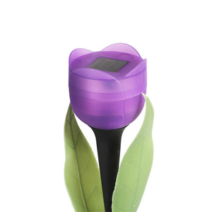 <span class=keywords><strong>Luz</strong></span> LED <span class=keywords><strong>Artificial</strong></span> de tulipán rosa para exteriores, iluminación decorativa con energía Solar, para Festival, jardín, oferta - Product Image 5