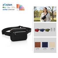 Sac banane sportif en polyester avec fermeture éclair, personnalisable avec logo, pour porté en bandoulière, à la taille ou sur la poitrine, vente en gros, direct usine