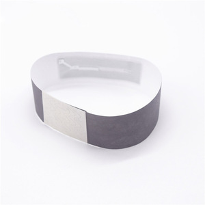 Suministro de fábrica a prueba de agua <span class=keywords><strong>MIFARE</strong></span> ULtralight C 50 PF RFID papel térmico desechable pulsera de Pvc para boletos de eventos - Product Image 3