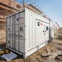 Générateur diesel silencieux de type conteneur ou à châssis ouvert EPA CE Cummins Weichai 500 kW 800 kW 1 MW 2 MW avec ATS et monophasé