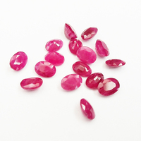 Bijoux en pierres précieuses SGARIT, rubis ovale de 4*5 mm, pierre facettée, pierres précieuses authentiques, rubis rouge naturel pour la fabrication de bijoux