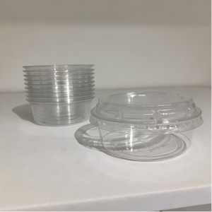 <span class=keywords><strong>PET</strong></span>-Kunststoff Kuchenverpackungsbox Lebensmittelechter Transparenter Lebensmittelbehälter Runde Salatverpackungsbox mit Klappdeckel - Product Image 5