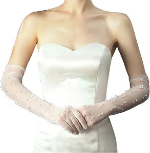 Guantes Novia Tul Elástico - Guantes De Novia Elegantes
