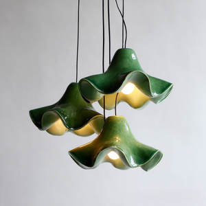 Minimalist White Shell Pendant Lamp LED Plastic Novelty <b>Shade</b> Soft Warm <b>Light</b> for Residential Ceiling Lighting - Product Image 4