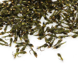 Oreille de lièvre côtelée <span class=keywords><strong>nymphe</strong></span> gris olive mouche humide arc-en-ciel <span class=keywords><strong>truite</strong></span> brune ombre <span class=keywords><strong>nymphe</strong></span> leurres mouches de pêche - Product Image 4