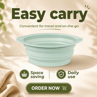 Bol en silicone pour animaux de compagnie, pliable et rétractable, antidérapant, de qualité alimentaire, portable pour l'alimentation et l'eau