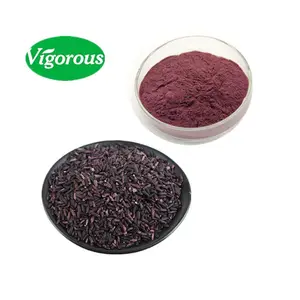 Polvere di estratto di riso viola pigmento naturale antociani 15% di alta qualità