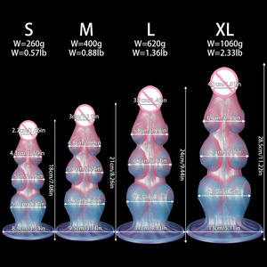 Dildo de Silicona con Forma Realista de Múltiples Nudos, Tapón Anal Flexible, Masajeador Íntimo Unisex, Juguete de Placer para Adultos, Seguro para el Cuerpo - Product Image 4