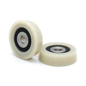 Rodillos de Nailon al por Mayor del Fabricante, Poleas Inclinadas Recubiertas de Goma, Piezas de Maquinaria para Yates Resistentes al Desgaste, Rodillos Especiales con Rodamientos - Product Image 1