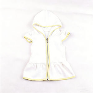 Copricostume da bagno per bambini in spugna bianca, copricostume da piscina monogrammato per bambine, camicia copricostume in spugna per neonati e bambini - Product Image 4