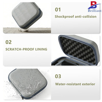 Kotak Kemasan Aksesoris Digital Motif Bergelombang EVA, Tempat Charger, Kabel Data, Headset Bluetooth, Kotak Penyimpanan Hard Disk Mobile