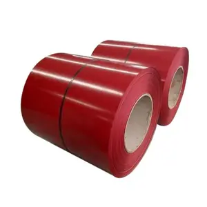 Qualidade garantida único vermelho aço galvanizado ppgi ppgl gi zinco aço bobina de ferro rapezoidal telhados/cor bobina revestida