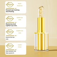 Baume à lèvres hydratant et nourrissant à changement de couleur selon la température, avec feuille d'or, couleur personnalisable, longue tenue, marque privée, en stock, faible MOQ