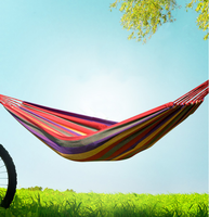 Hamac de camping pliable en toile de haute qualité avec sangles d'arbre, idéal pour la randonnée, capacité 250 kg