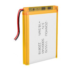 Литий-полимерный аккумулятор OEM/ODM 5000 мАч 3,7 В с ресурсом 500 циклов, модель 115570, для потребительской электроники (вентиляторы) - Product Image 3