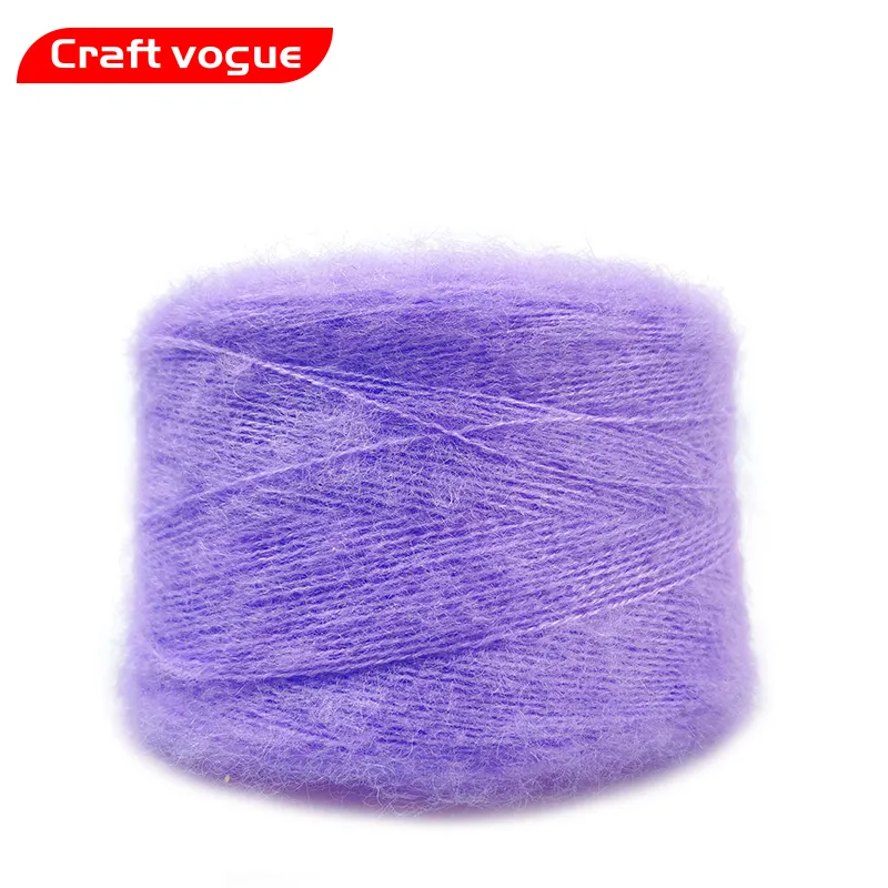Craft Vogue Benang Wol Lembut Multi Warna untuk Merajut Mohair Lembut Rajut Wol Campuran Akrilik Benang DIY Syal Crochet Benang Persediaan