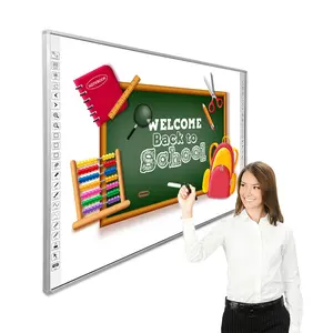 Okul için projektör tipi 82 inç IR dokunmatik interaktif beyaz tahta ile sıcak satış